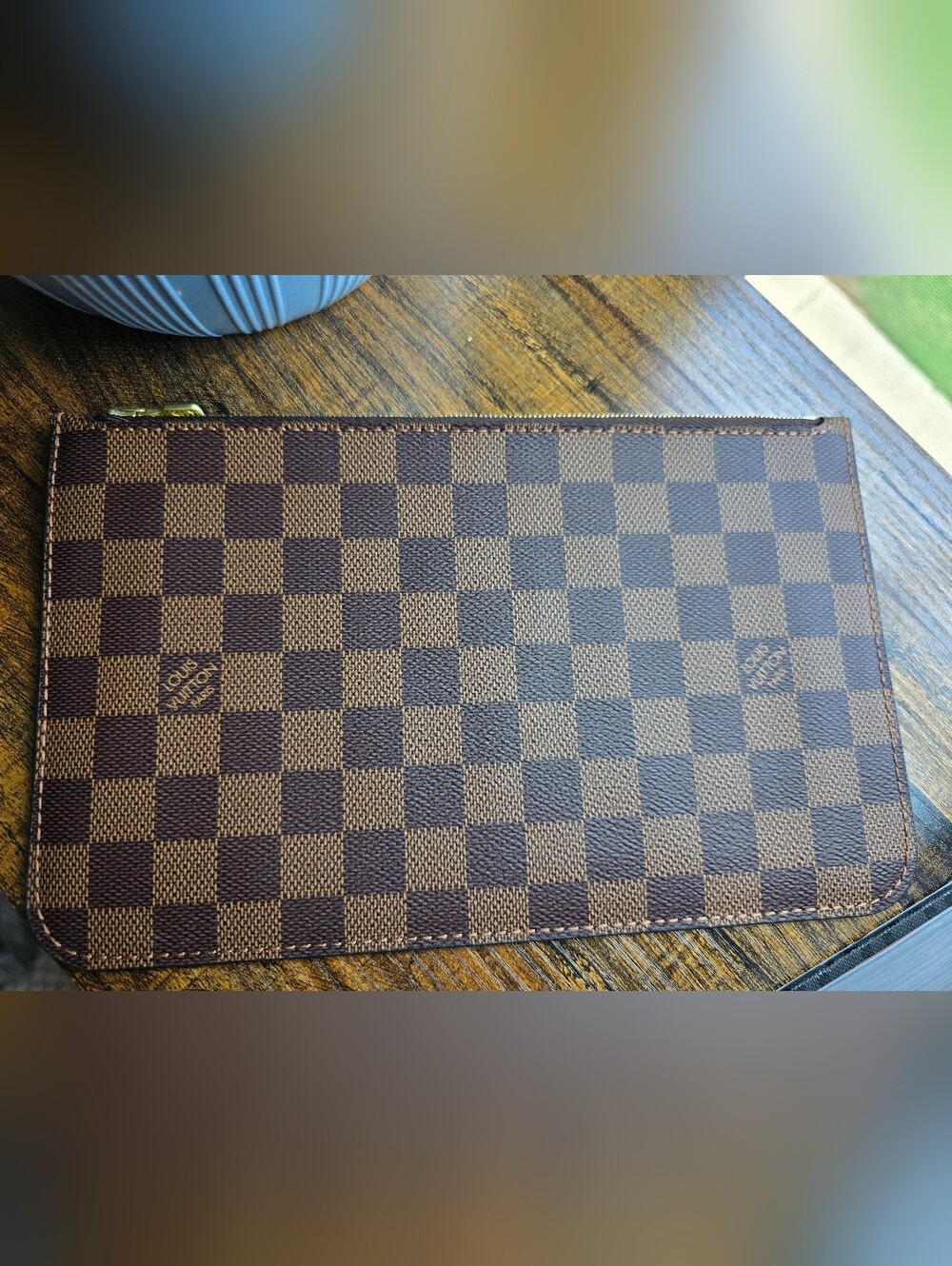 Louis Vuitton Damier Ebene Neverfull Pochette